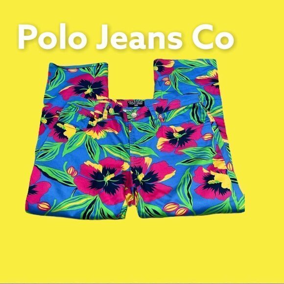 Polo Jeans Co floral print capris size 4 - Picture 1 of 6